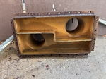 Rust-damaged water box interior showing coating failure and corrosion.
