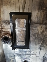 Surface prepared and area taped off, ready for application