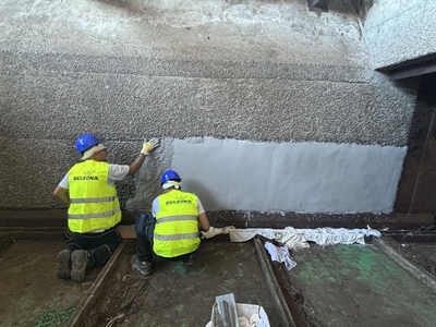 Application of Belzona 4111 (Magma-Quartz).