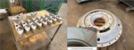 Turbine components after surface preparation